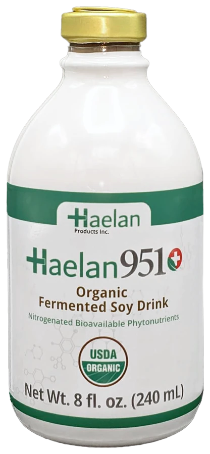 Haelan 951 nitrogen fermented soy beverage, 8 fl oz bottle