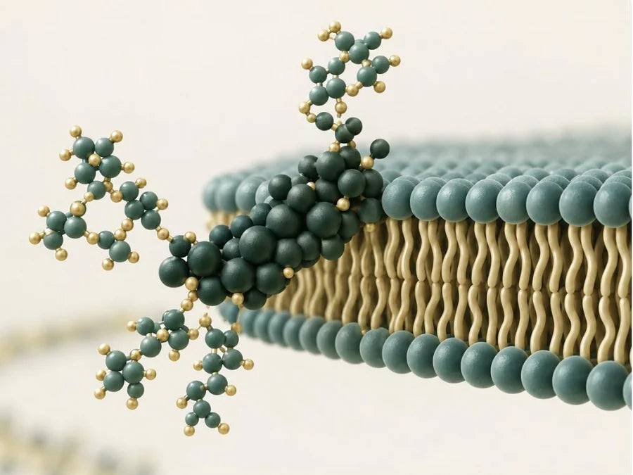 Soyasaponin at the lipid bilayer