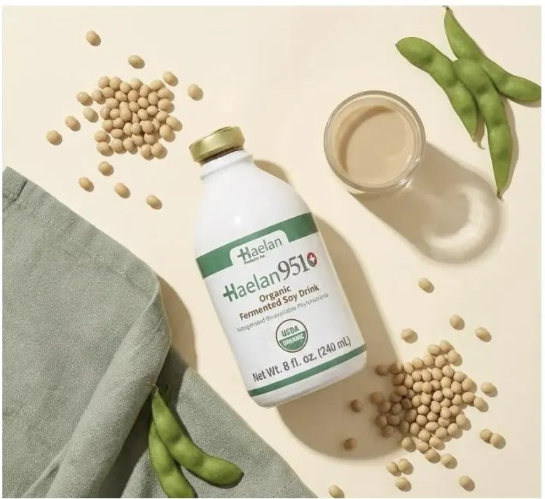 Haelan 951 with soybeans and soy pods